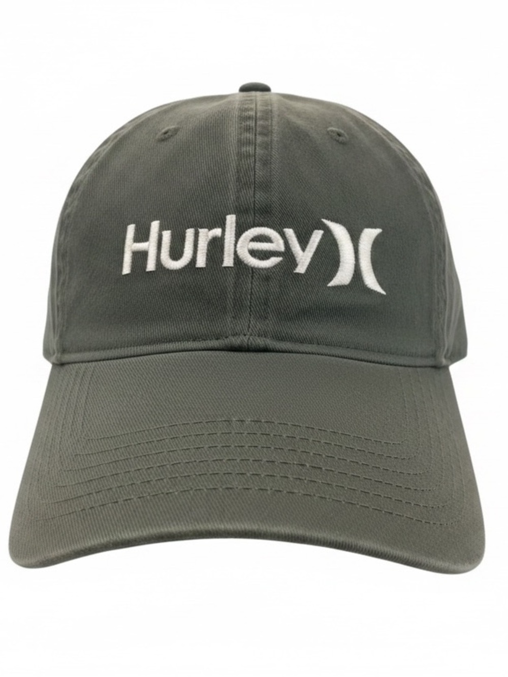 Hurley Logo Gray Adjustable Velcro Hat Baseball Cap Youth Unisex NWOT